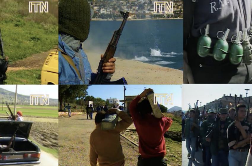  VIDEO: Pamjet e rralla të luftës civile në Shqipëri, në ’97-n