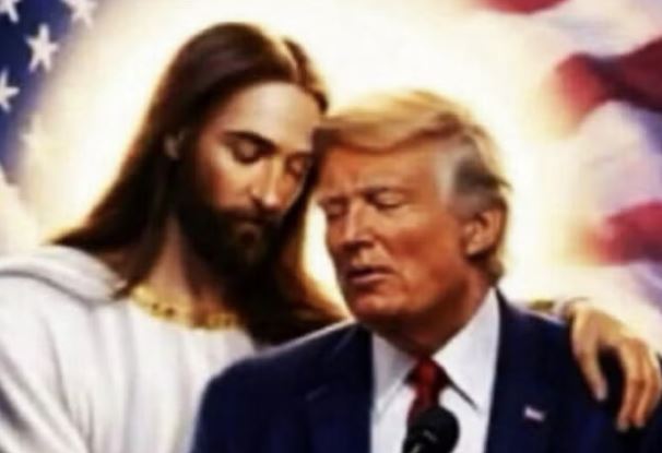  Provokon Donald Trump, ndan foton me Krishtin: Të çmendurve të së majtës radikale mund të mos u pëlqejë kjo